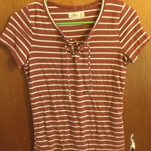 Orange and White Shirt